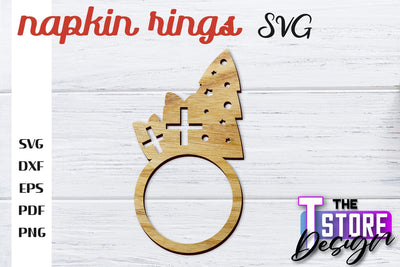 Napkin Rings Laser Cut | Home Design | CNC File SVG The T Store Design 