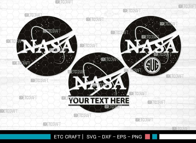 Nasa Monogram, Nasa Silhouette, NASA SVG, Space Svg, Astronaut Svg, Rocket Svg, Sun Svg, Astronaut Helmet Svg, SB00548 SVG ETC Craft 