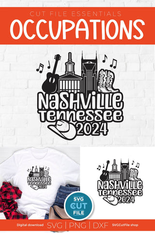 Nashville Tennessee svg, 2024 Family TN Trip SVG-Girls vacation with Friends SVG SVG Cut File 