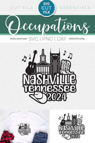 Nashville Tennessee svg, 2024 Family TN Trip SVG-Girls vacation with Friends SVG SVG Cut File 