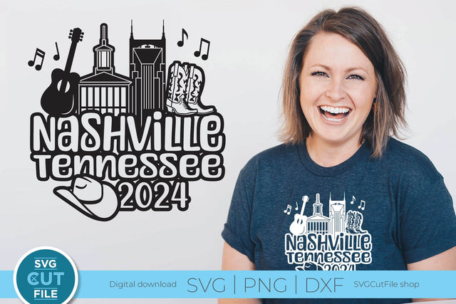 Nashville Tennessee svg, 2024 Family TN Trip SVG-Girls vacation with Friends SVG SVG Cut File 
