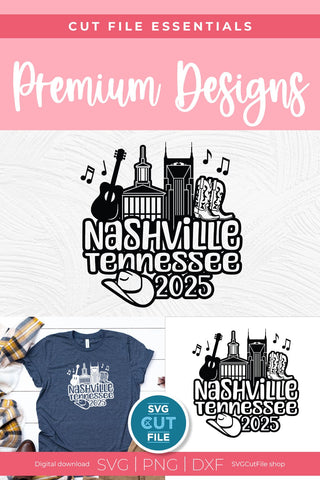 Nashville Tennessee svg, 2025 Family TN Trip SVG-Girls vacation with Friends SVG SVG Cut File 