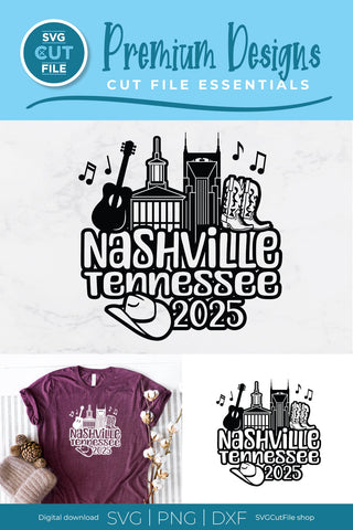 Nashville Tennessee svg, 2025 Family TN Trip SVG-Girls vacation with Friends SVG SVG Cut File 