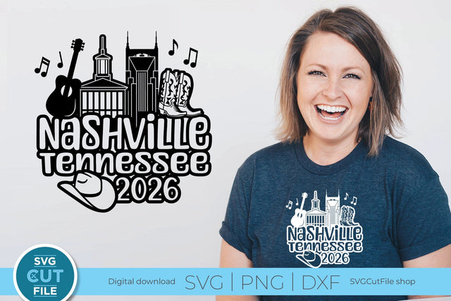 Nashville Tennessee svg, 2026 Family TN Trip SVG-Girls vacation with Friends SVG SVG Cut File 