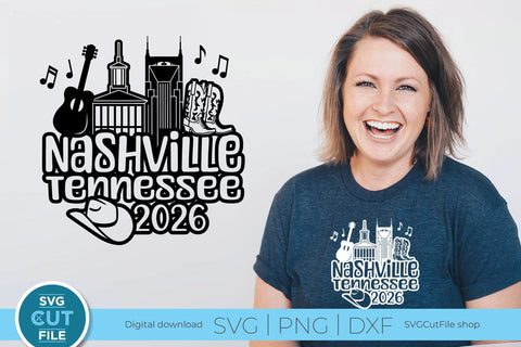Nashville Tennessee svg, 2026 Family TN Trip SVG-Girls vacation with Friends SVG SVG Cut File 