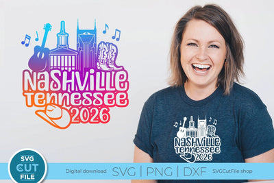 Nashville Tennessee svg, 2026 Family TN Trip SVG-Girls vacation with Friends svg SVG SVG Cut File 