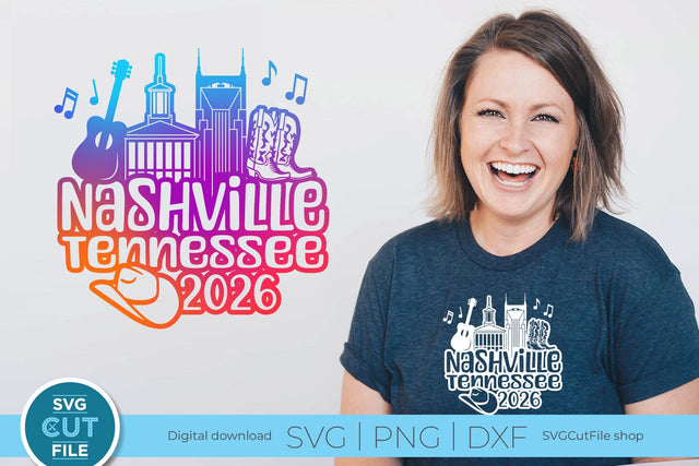 Nashville Tennessee svg, 2026 Family TN Trip SVG-Girls vacation with Friends svg SVG SVG Cut File 