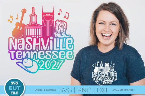 Nashville Tennessee svg, 2027 Family TN Trip SVG-Girls vacation with Friends SVG SVG Cut File 