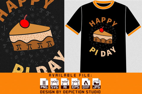 National Pie Day T-Shirt, Pie Day Typography T-Shirt Print Template Sketch DESIGN Depiction Studio 