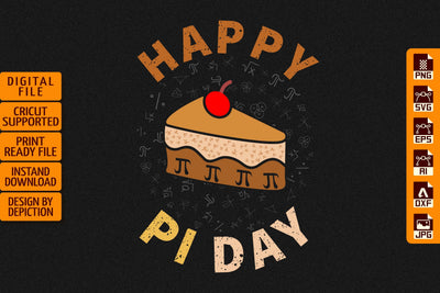National Pie Day T-Shirt, Pie Day Typography T-Shirt Print Template Sketch DESIGN Depiction Studio 