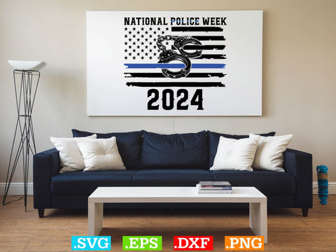 National Police Week 2024 Shirt, Police Svg, Back the Blue Svg, Thin Blue Line Svg, Police Officer Svg, Police Wife Svg, Distressed Flag SVG Creativeart88 