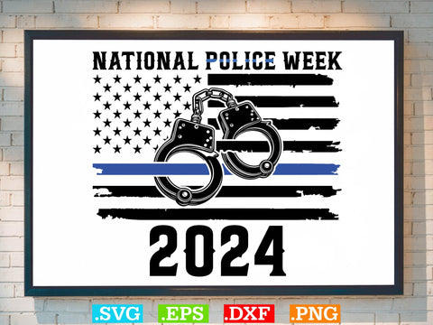 National Police Week 2024 Shirt, Police Svg, Back the Blue Svg, Thin Blue Line Svg, Police Officer Svg, Police Wife Svg, Distressed Flag SVG Creativeart88 
