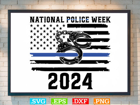 National Police Week 2024 Shirt, Police Svg, Back the Blue Svg, Thin Blue Line Svg, Police Officer Svg, Police Wife Svg, Distressed Flag SVG Creativeart88 