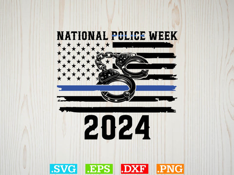 National Police Week 2024 Shirt, Police Svg, Back the Blue Svg, Thin Blue Line Svg, Police Officer Svg, Police Wife Svg, Distressed Flag SVG Creativeart88 
