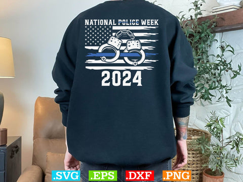 National Police Week 2024 Shirt, Police Svg, Back the Blue Svg, Thin Blue Line Svg, Police Officer Svg, Police Wife Svg, Distressed Flag SVG Creativeart88 