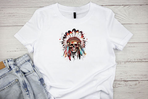Native American Chief Skull Sublimation Bundle Sublimation Designangry 