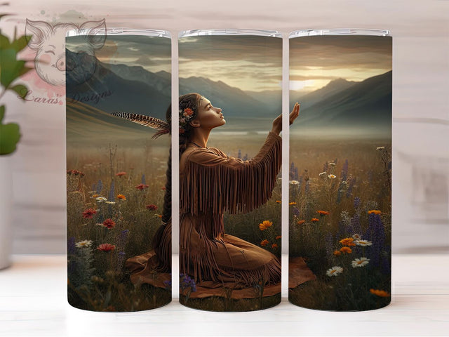 Native American Heritage Tumbler Wrap, Heritage Month Tumbler, Indigenous Pride Sublimation, Tribal Pattern Cup, Cultural Celebration Drinkware, Native American Mug, Heritage Digital Design Sublimation Lara' s Designs 