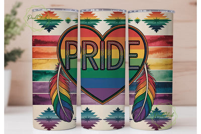 Native American Pride 20oz Tumbler Wrap Sublimation PixelChick 