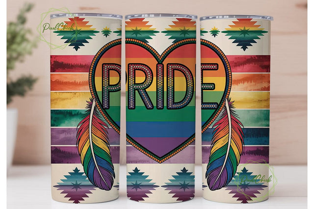 Native American Pride 20oz Tumbler Wrap Sublimation PixelChick 