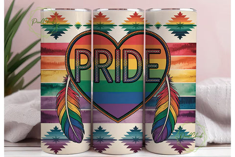 Native American Pride 20oz Tumbler Wrap Sublimation PixelChick 