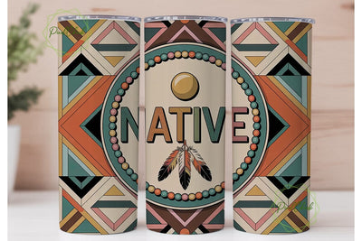 Native American Tumbler Wrap Sublimation PixelChick 