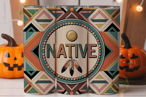 Native American Tumbler Wrap Sublimation PixelChick 