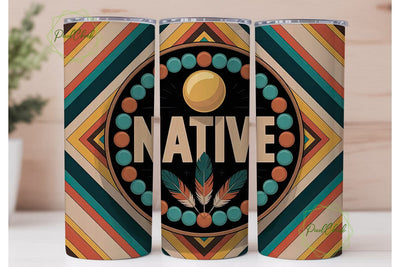 Native American Tumbler Wrap Sublimation PixelChick 