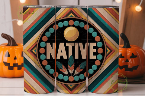 Native American Tumbler Wrap Sublimation PixelChick 