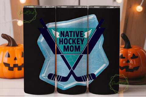 Native Hockey Mom 20oz Tumbler Wrap Sublimation PixelChick 
