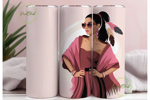 Native Pride 20oz Tumbler Design Sublimation PixelChick 