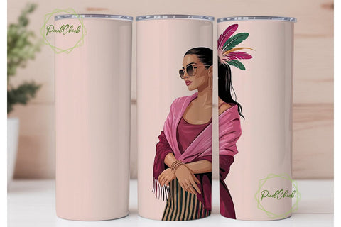 Native Pride 20oz Tumbler Design Sublimation PixelChick 