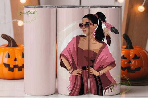 Native Pride 20oz Tumbler Design Sublimation PixelChick 