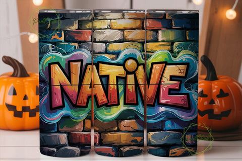Native Pride 20oz Tumbler Wrap Sublimation PixelChick 