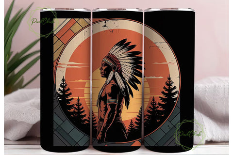 Native Pride 20oz Tumbler Wrap Sublimation PixelChick 