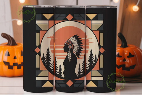 Native Pride 20oz Tumbler Wrap Sublimation PixelChick 