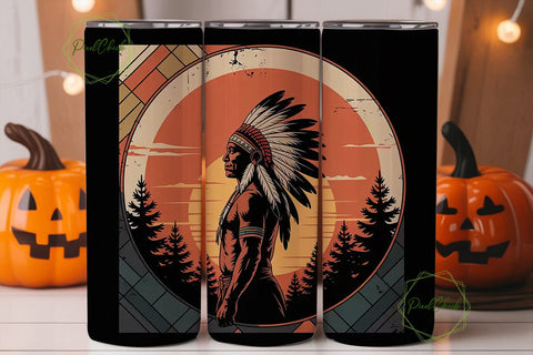 Native Pride 20oz Tumbler Wrap Sublimation PixelChick 