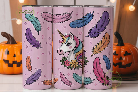 Native Pride Unicorn Tumbler Wrap Sublimation PixelChick 