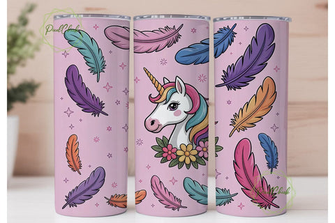 Native Pride Unicorn Tumbler Wrap Sublimation PixelChick 