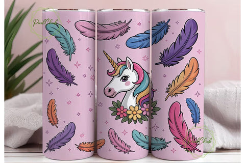 Native Pride Unicorn Tumbler Wrap Sublimation PixelChick 