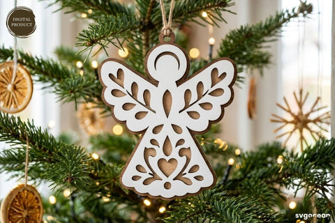 Nativity Angel Ornament SVG Bundle SVG SvgOcean 