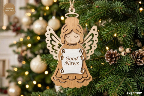 Nativity Angel Ornaments SVG Bundle SVG SvgOcean 