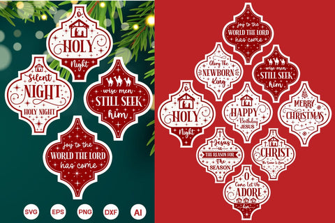 Nativity Arabesque Christmas Ornament SVG Bundle, Arabesque SVG Bundle, Nativity Christmas SVG Bundle, Arabesque SVG Design, SVGs,Quotes and Sayings,Food & Drink,On Sale, Print & Cut SVG DesignPlante 503 