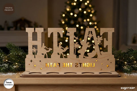Nativity Candle Holder SVG Bundle SVG SvgOcean 