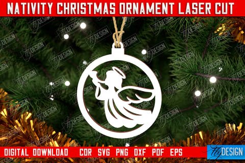 Nativity Christmas Ornament Bundle | Christmas Tree Toy | Nativity Scene | Christmas Eve | CNC Files SVG Fly Design 