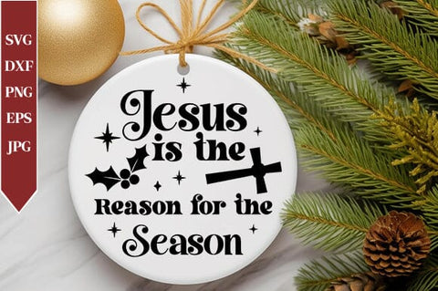 Nativity Christmas Svg Bundle, Christian Round Ornaments SVG Crafty Ideas 