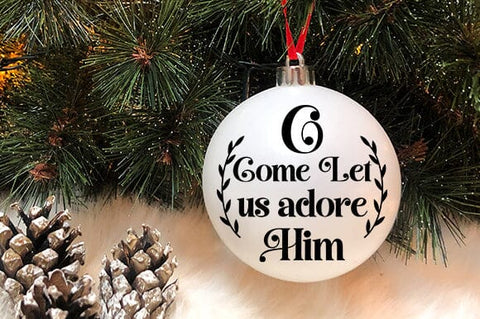 Nativity Christmas Svg Bundle, Christian Round Ornaments SVG Crafty Ideas 