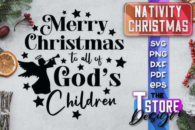 Nativity Christmas SVG | Christmas Design | Christian Round Ornaments | SVG File SVG The T Store Design 