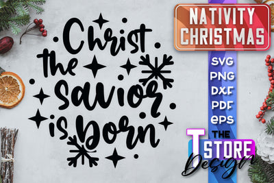 Nativity Christmas SVG | Christmas Design | Christian Round Ornaments | SVG File SVG The T Store Design 