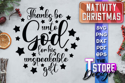 Nativity Christmas SVG | Christmas Design | Christian Round Ornaments | SVG File SVG The T Store Design 