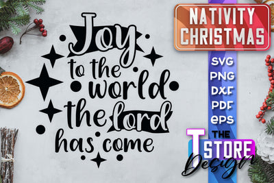 Nativity Christmas SVG | Christmas Design | Christian Round Ornaments | SVG File SVG The T Store Design 